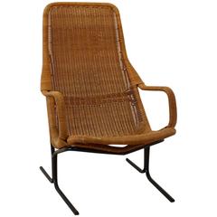 Dirk van Sliedrecht 514 Wicker Lounge Chair for Rohé Noordwolde 8