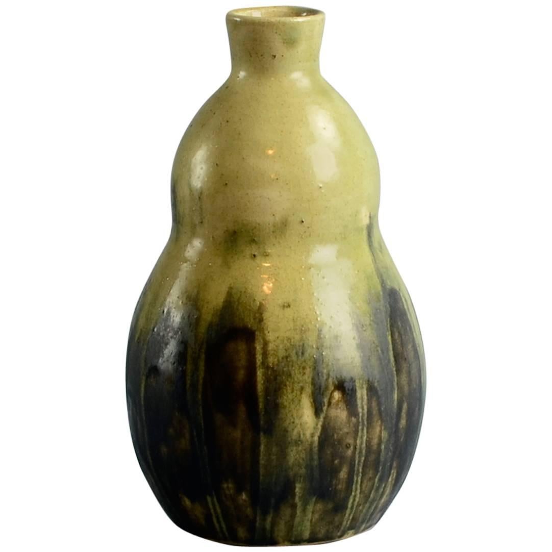 Unique Stoneware Double Gourd Vase by Patrick Nordstrom, Royal Copenhagen 1919 For Sale