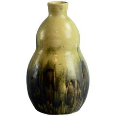Antique Unique Stoneware Double Gourd Vase by Patrick Nordstrom, Royal Copenhagen 1919
