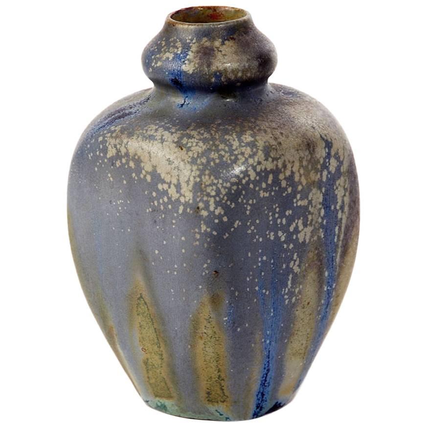 French Art Nouveau Vase with Crystalline Glaze, Charles Greber, circa 1900-1910 For Sale