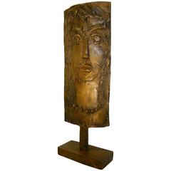 Bronze Torch Cut Table Sculpture by E. Katz 9