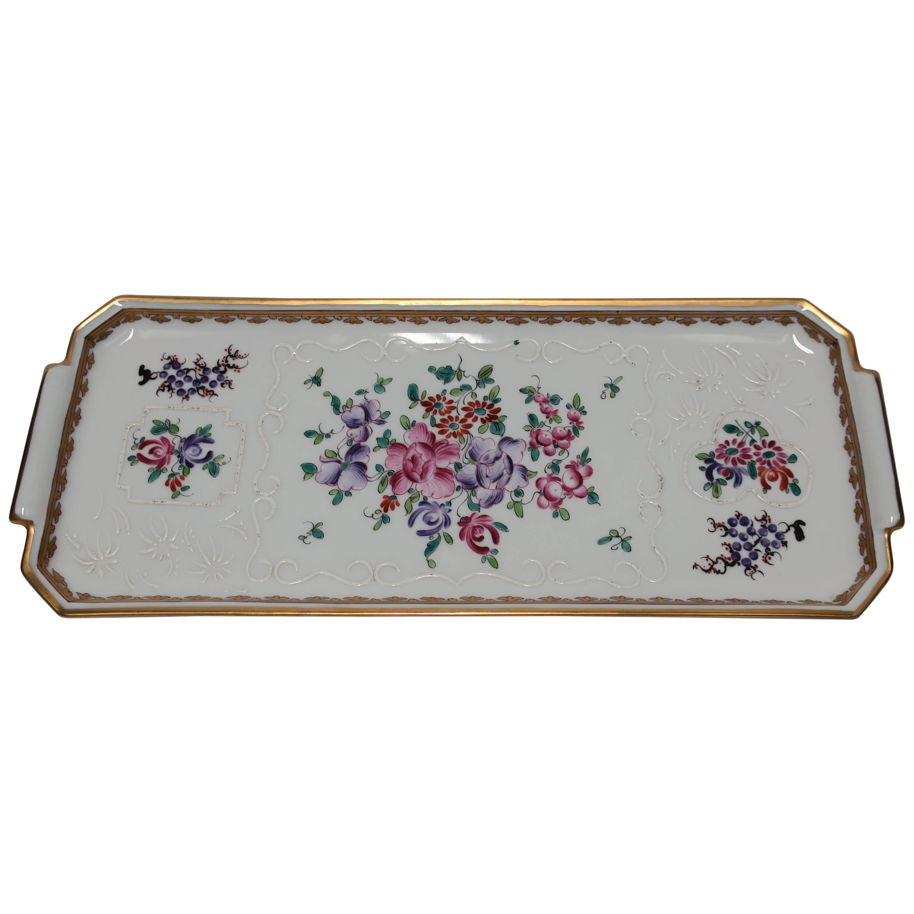 French Porcelain Serving Tray