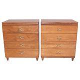 Pair of Paul Frankl Four-Drawer Chests for Brown Saltman