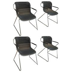 Set of Four Stacking "Penelope" Armchairs by Charles Pollock, 1982