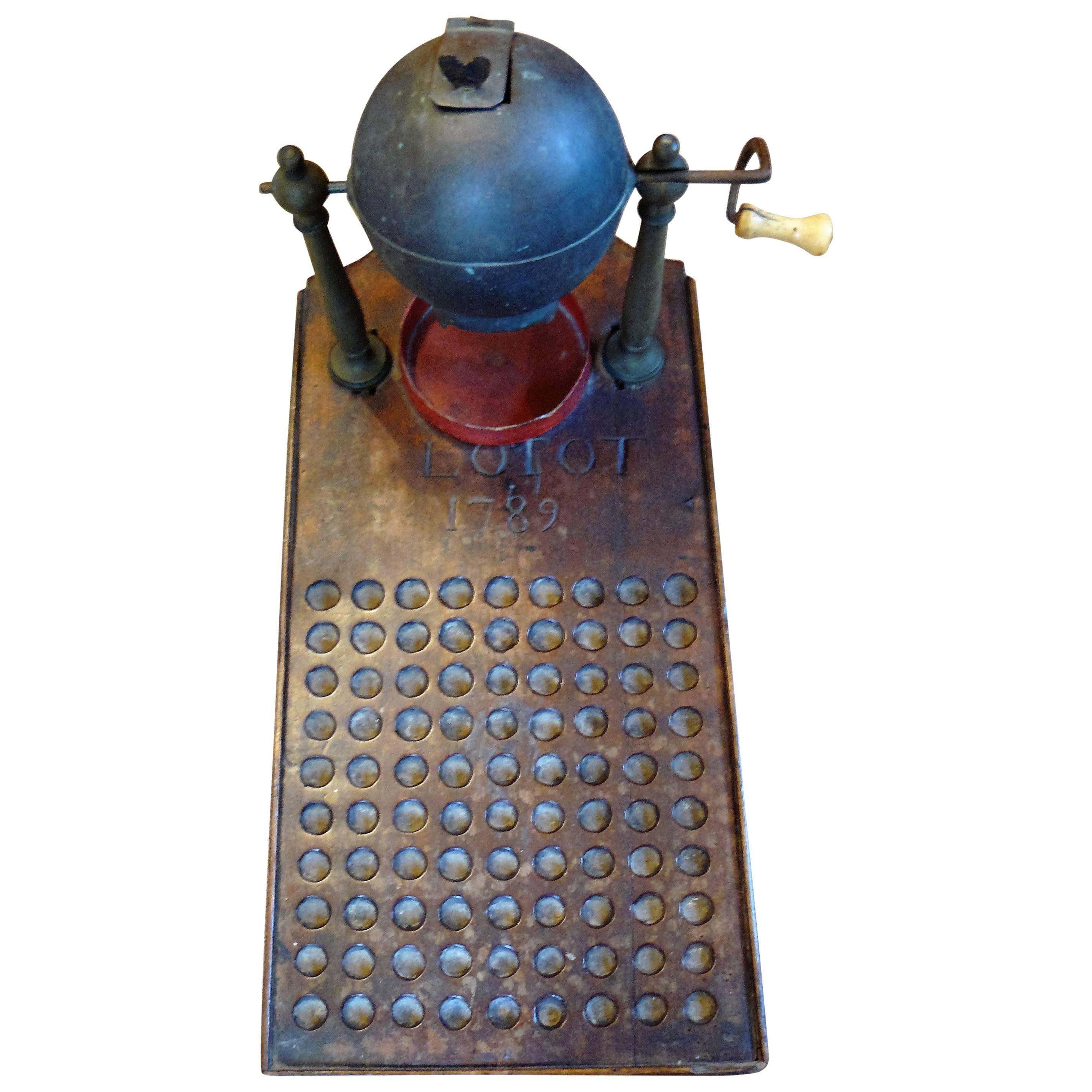 18th Century Game Lotot, 1789, France For Sale
