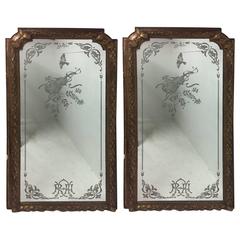 A magnificent pair of 8’ 6” tall mirrors from The Royal Albert Hall in London 2
