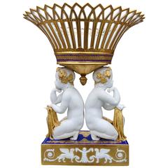 Period Early 19th Century Sevres Empire Porcelain Figural Centerpiece