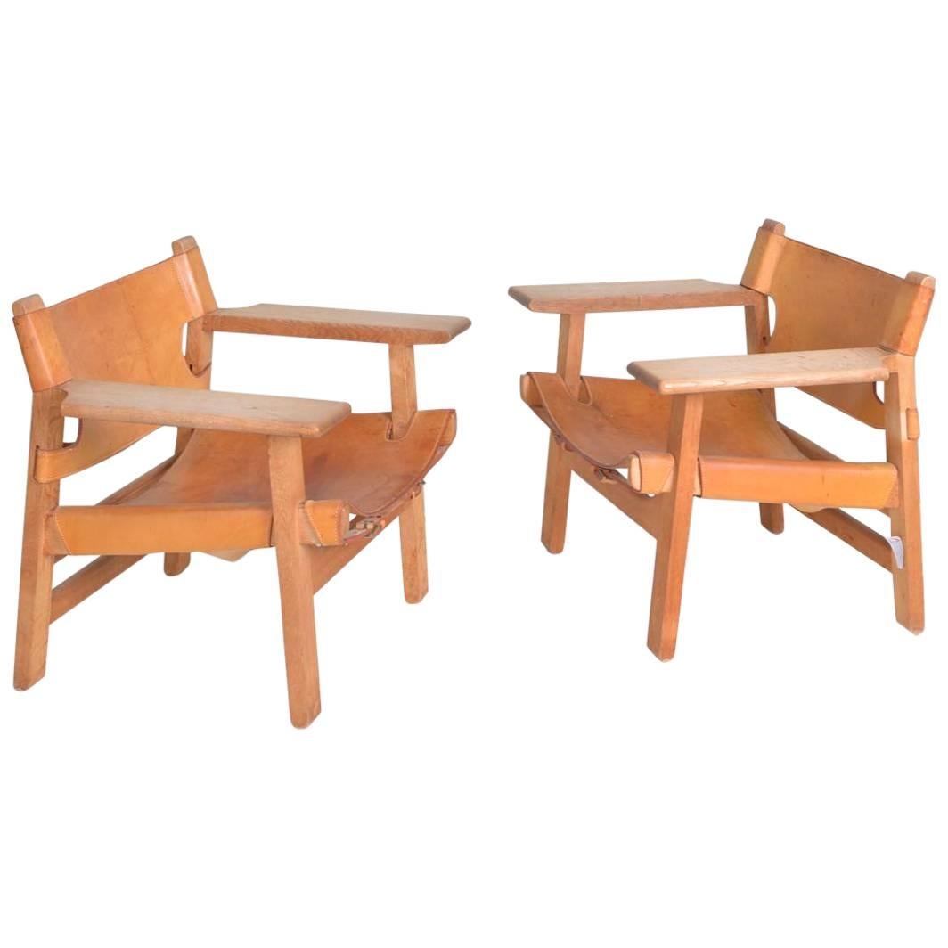 Pair of Spanish Chairs. Denmark  For Sale