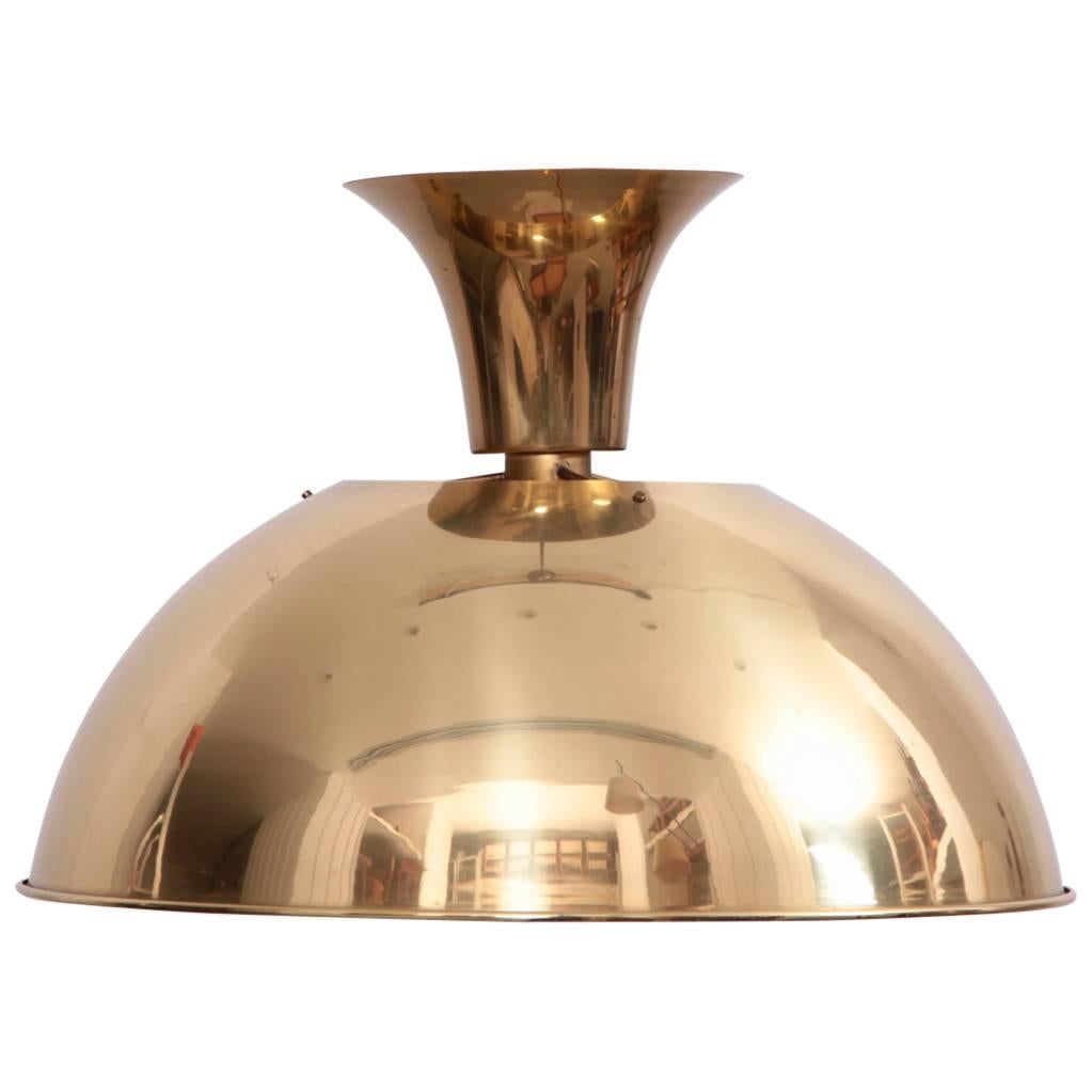 Rare Florian Schulz P65 Pendant Lamp in Brass
