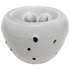 Organic White Ceramic Vase 6
