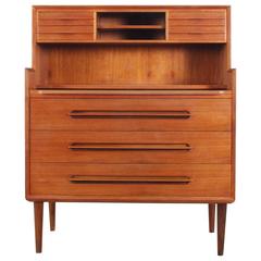 Mid-Century Modern Teak Secretary by Ejvind A. Johansson