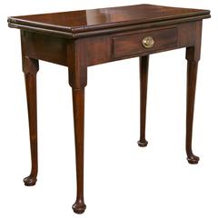 English Mahogany Tea/Game Table 4