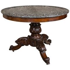 Victorian Marble Centre Hall Table