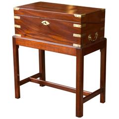 English Mahogany Lap Desk on Stand 9