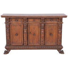 18th Century Italian Walnut Renaissance Revival Cabinet