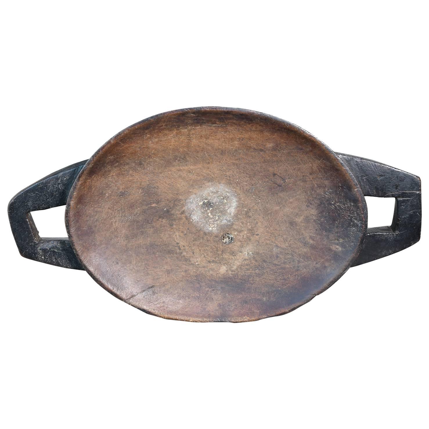 Traditional Primitive African Tribal Zulu Meat Tray From South Africa