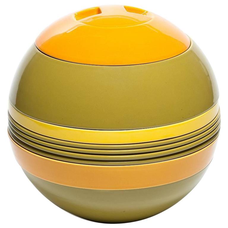 Villeroy and Boch "La Boule" 1970s Stackable Set for Four People at