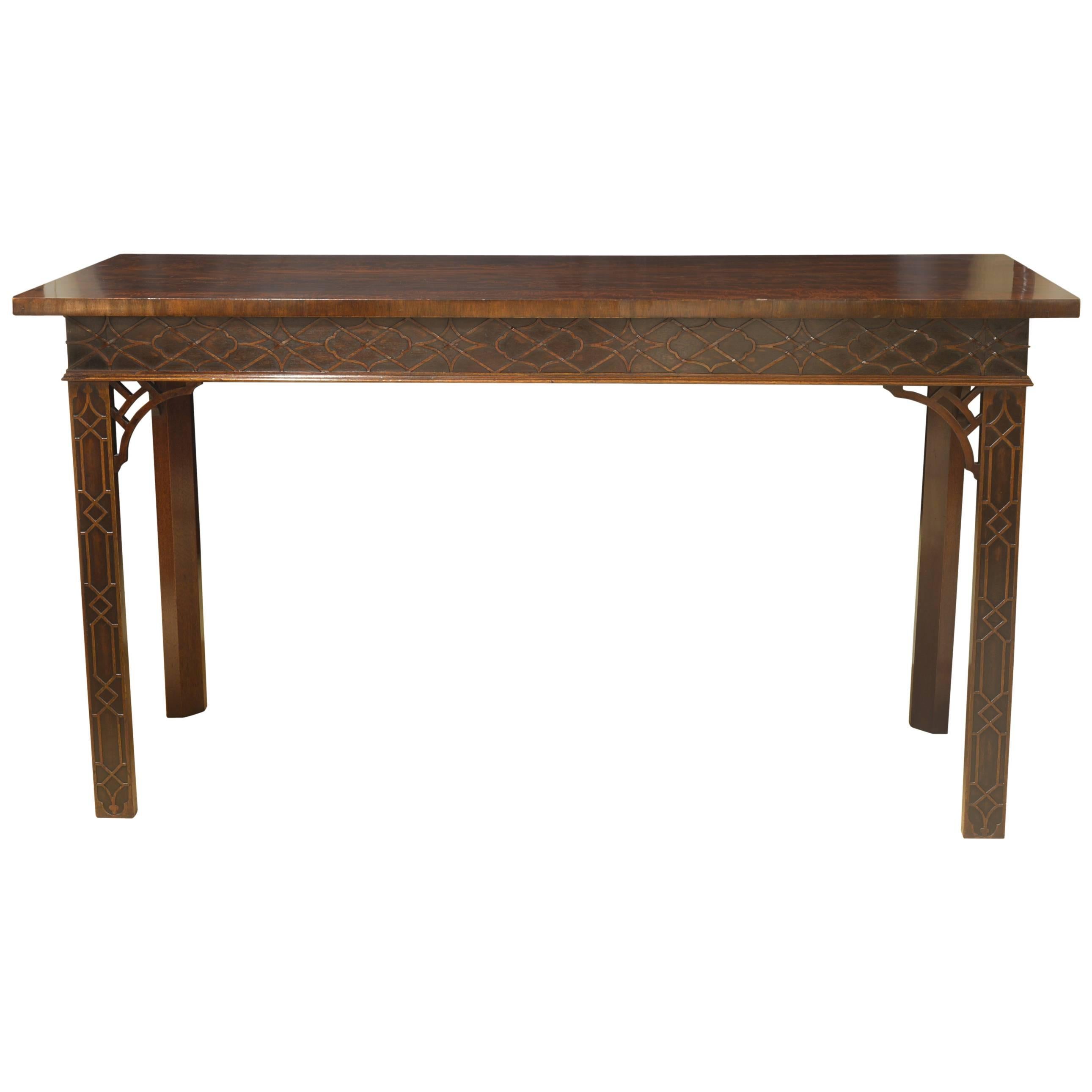 Mahogany Chippendale Style Serving Table