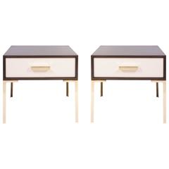 Astor Nightstands in Contrasting Ebony & Ivory by Montage 4