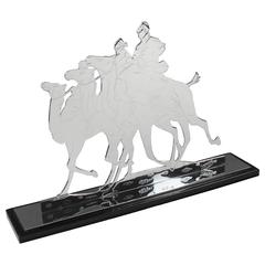 French Art Deco Africanist Touareg on Dromedary Sculpture Signed, circa 1930s 8
