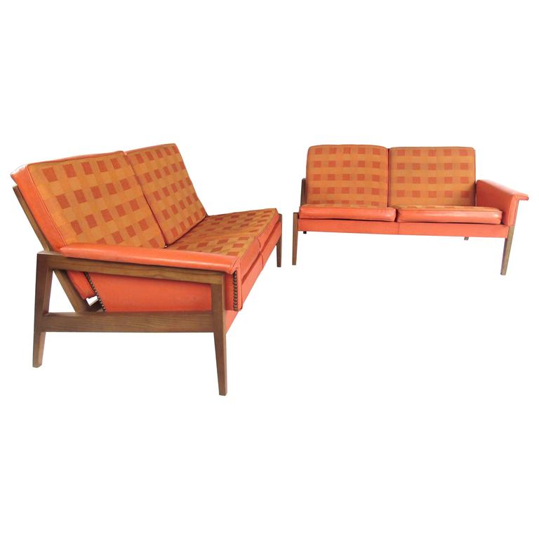 Mid century l shaped sofa outlet