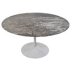 Knoll Grey Marble Saarinen Tulip Table