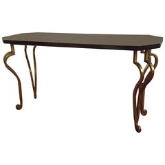 Rectangular Top Art Deco Style Console Table