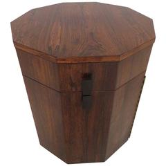 Rosewood Decagon Dry Bar Cabinet by Harvey Probber