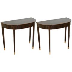 Pair of Demilune Tables 5