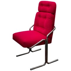 Douglas of California Chrome Tube Lounge Chair, 1970s