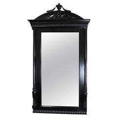 Italian Antique Ebonized Wall Mirrore 4