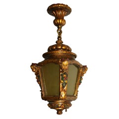 Vintage Polychrome Italian Lantern