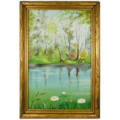 "Lake Reflections"Impressionist Landscape  Painting