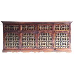 Antique Style Arabic Sideboard Credenza Dresser Four-Door