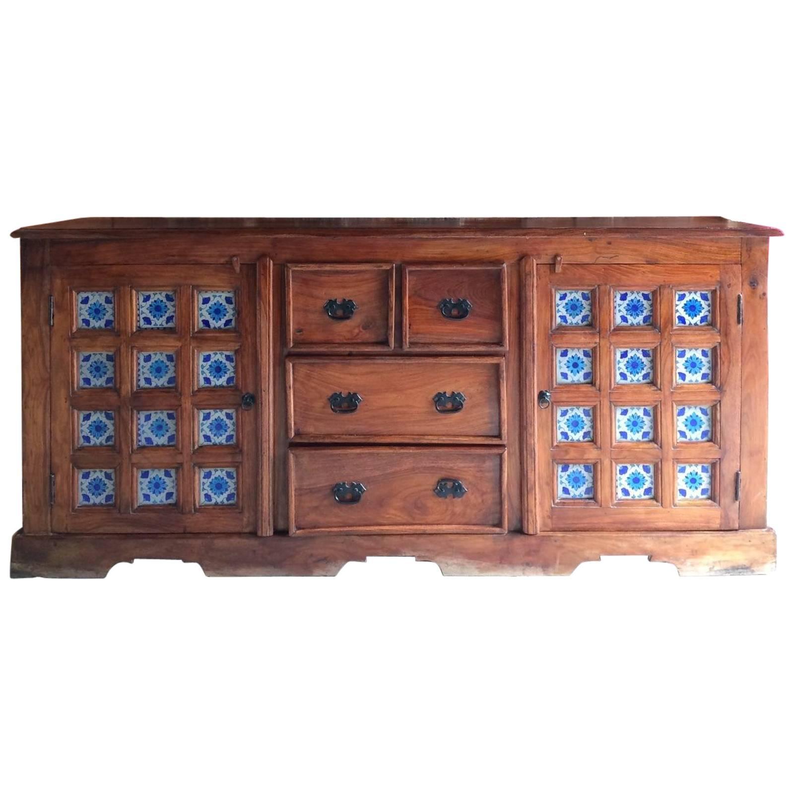 Antique Style Arabic Sideboard Credenza Dresser Tiled Very Large No: 3