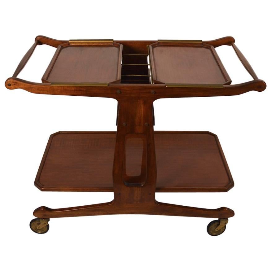 Serving Cart Attributed to Cesare Lacca For Sale