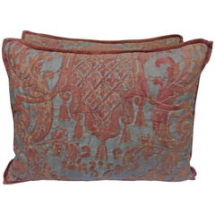 Vintage Pair of Rare Quilted Fortuny Pillows