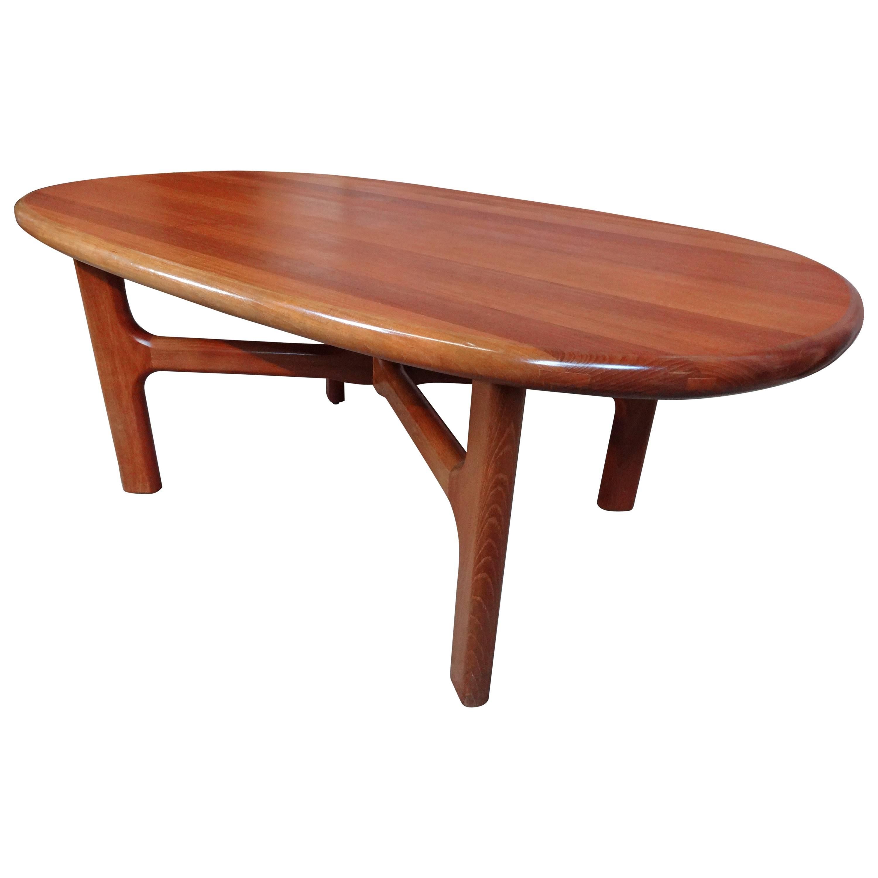 Rare Solid Teak Mid-Century Modern Retro Dyrlund Coffee or Centre Table