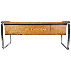 Peter Protzman for Herman Miller Tubular Collection African Ayous Wood Credenza