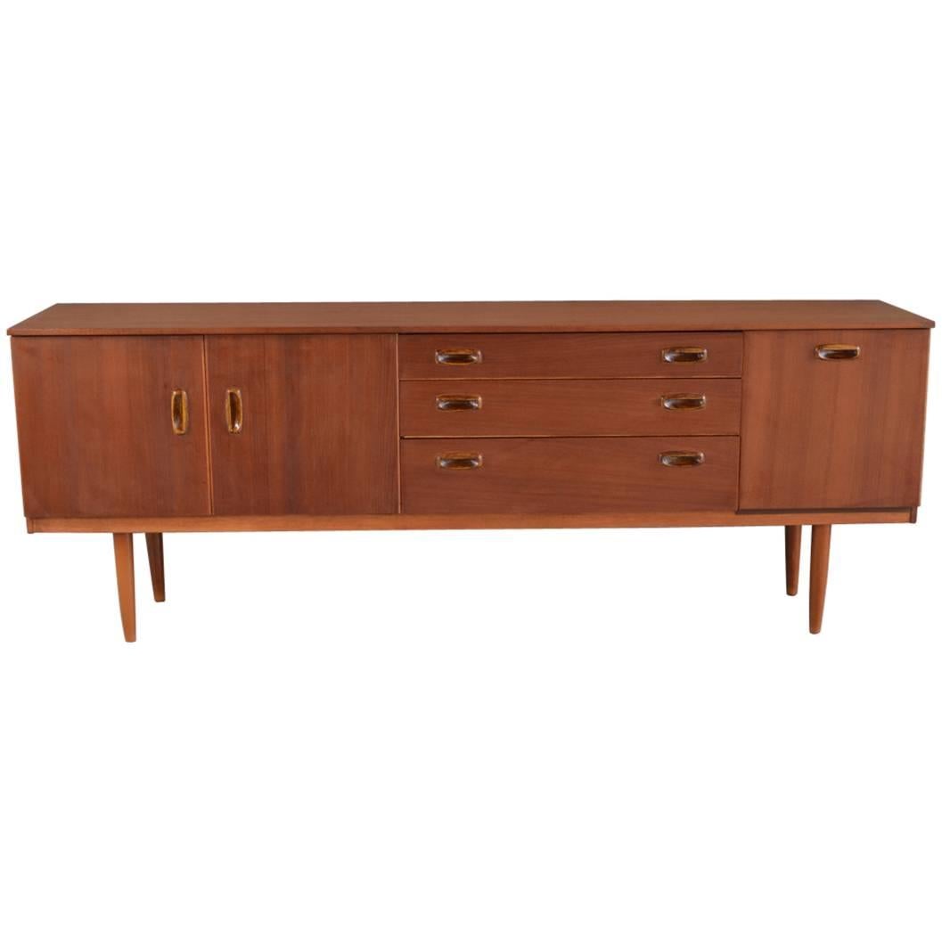 1970s Mid-Century Schreiber Long Teak Sideboard