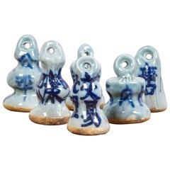 Early 20th Century Chinese Porcelain Weight Measures