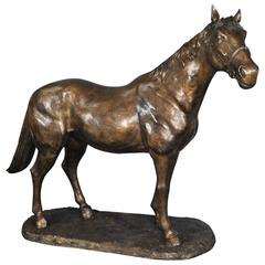 Lifesize French Bronze Horse Statue Architectural Bronze