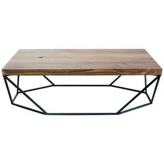 Dusk Coffee Table, Large in Walnut and Blackened Steel 6