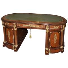 French Empire Style Writing Table Partners Desk Burea Plat Furniture