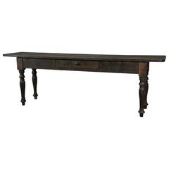 Antique 1840 Solid Cherry Console/Sofa Table