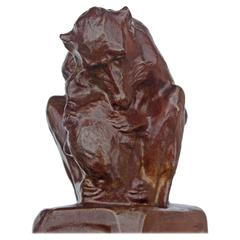 Bronze Sculpture " Baboons" 10