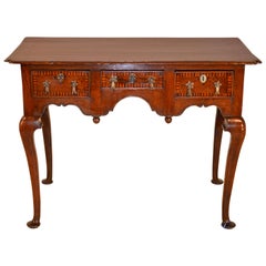 18th Century English Oak Inlaid Lowboy