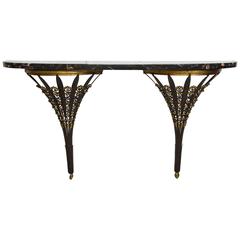 Deco Style Console with Marble Top