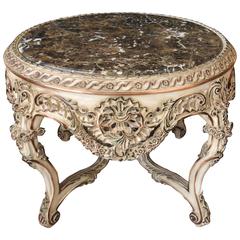 Louis XVI Style Painted Round Centre Dining Table Center