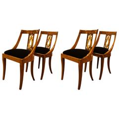 Set of Four French Empire Chairs, circa 1810